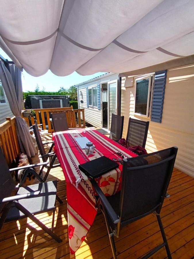 La Chanterie Agreable Mobil-Home Residentiel Normand Saint-Pair-sur-Mer Exteriör bild